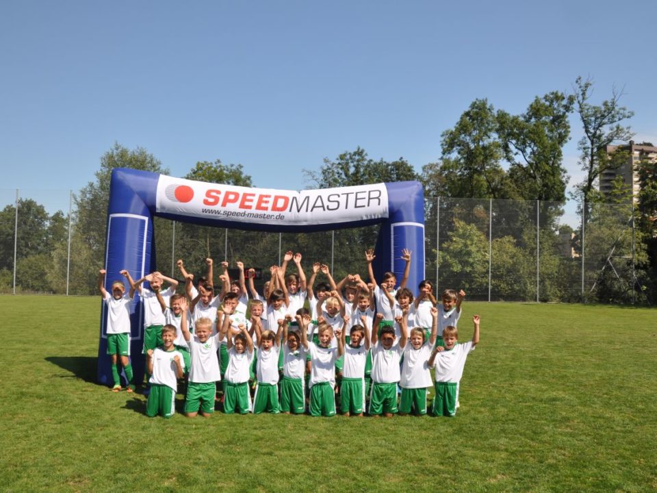 speed measurement system and the inflatable goal-highlight for kids