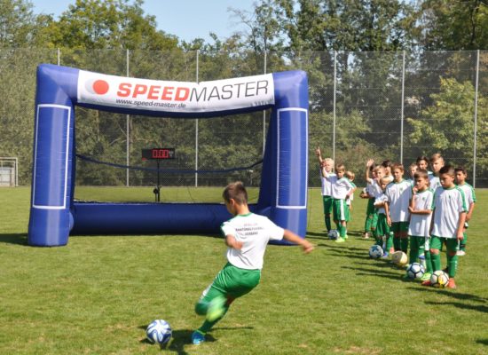 Kids Football rented inflatable goal Speedmaster